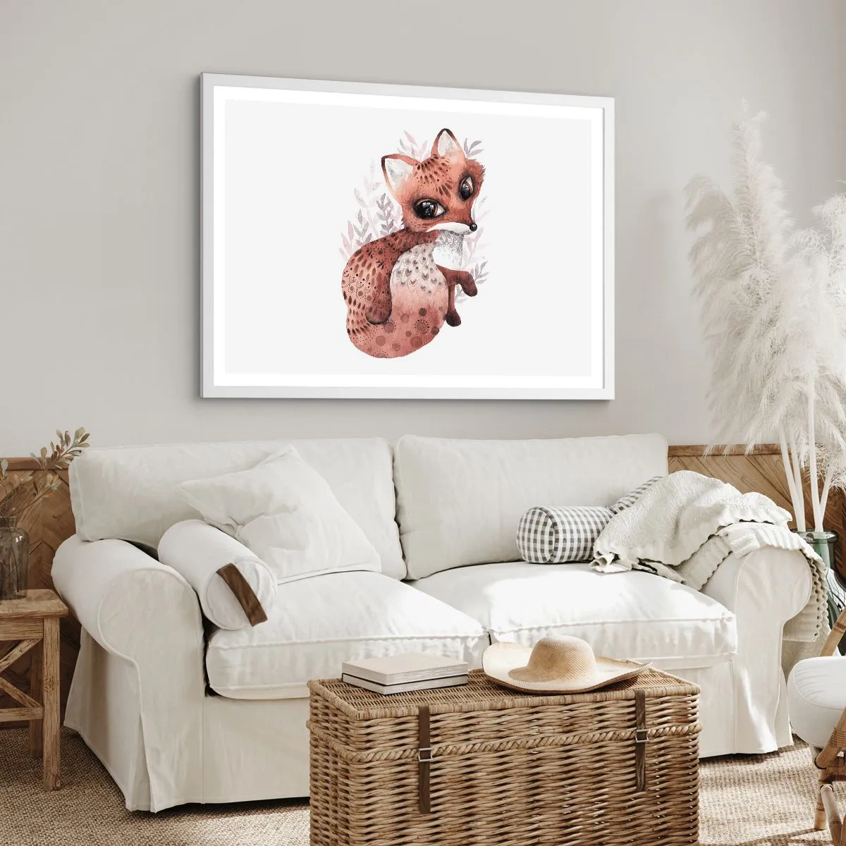 Poster in cornice bianca - Semplicemente da amare - 100x70 cm