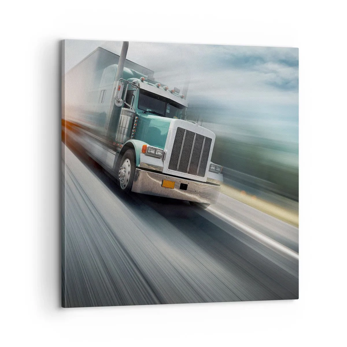 Quadro su tela - Stampe su Tela - Gigante americano in corsa - 60x60 cm