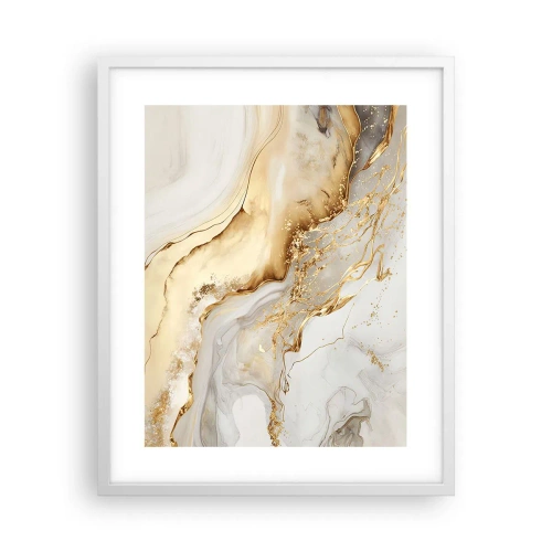 Poster in cornice bianca - Astrazione: bellezza e bontà - 40x50 cm