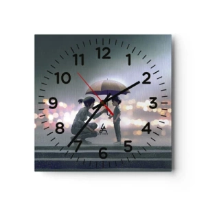 Orologio da parete - Orologio in Vetro - E già tutto va bene - 40x40 cm