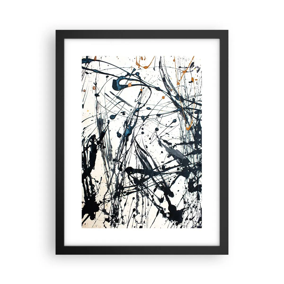 Poster in cornice nera - Astrazione espressionistica - 30x40 cm