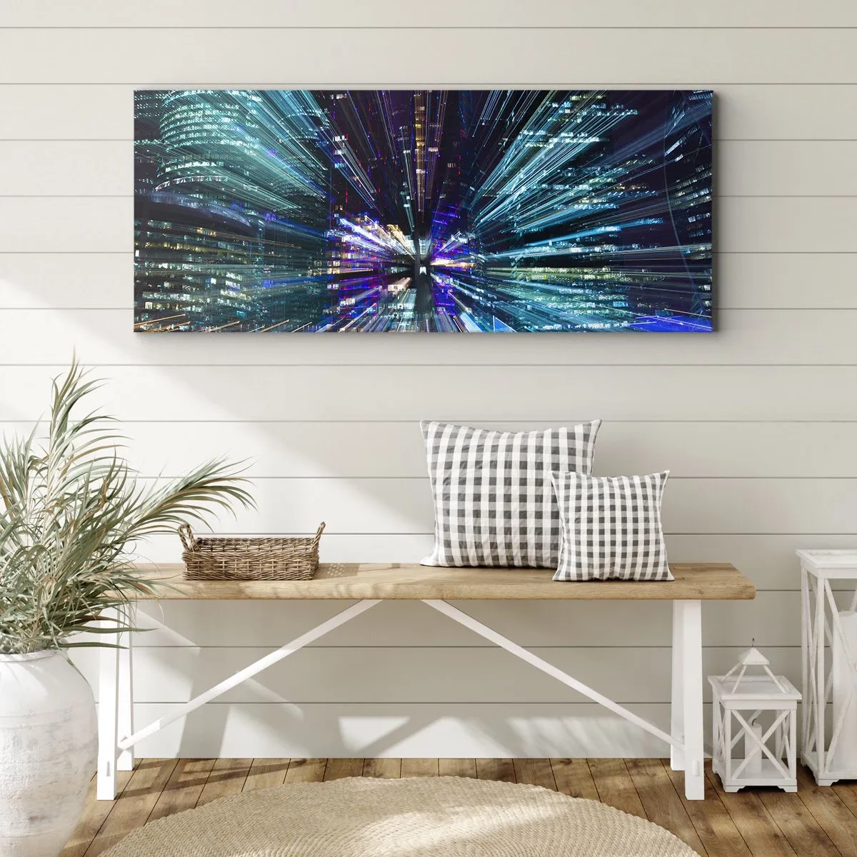 Quadro su tela - Stampe su Tela - Passaggio nell'iperspazio - 90x30 cm