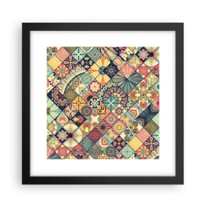 Poster in cornice nera - L'atmosfera del Marocco - 30x30 cm