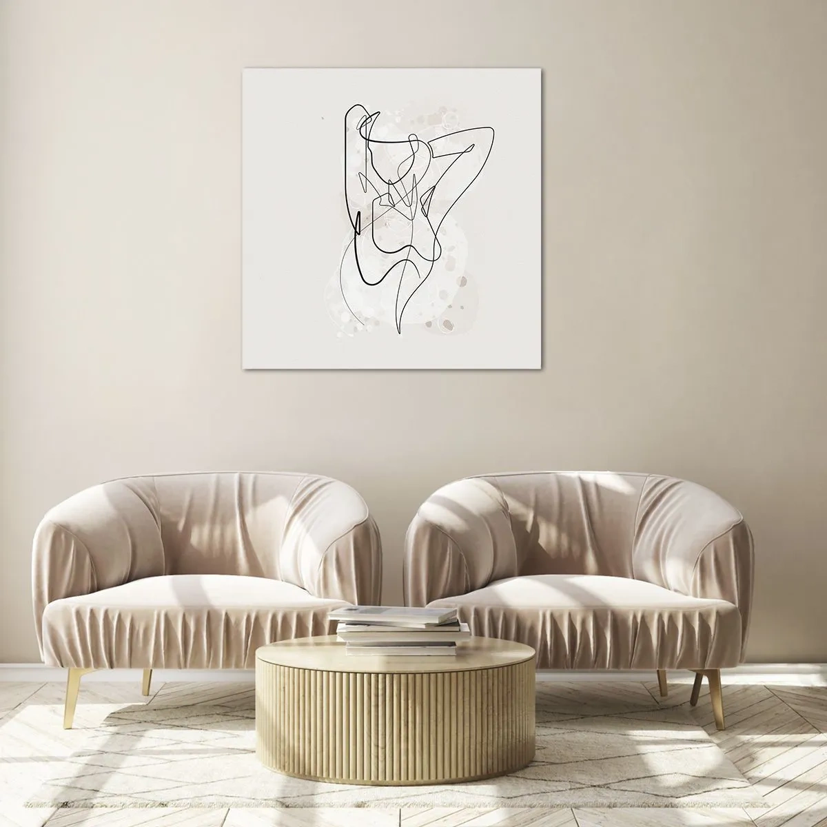 Quadro su vetro - L'arte della seduzione - 40x40 cm