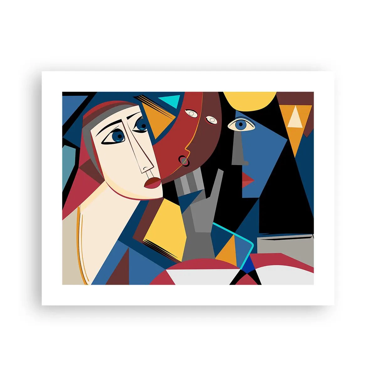 Poster - Dialogo di cubisti - 50x40 cm