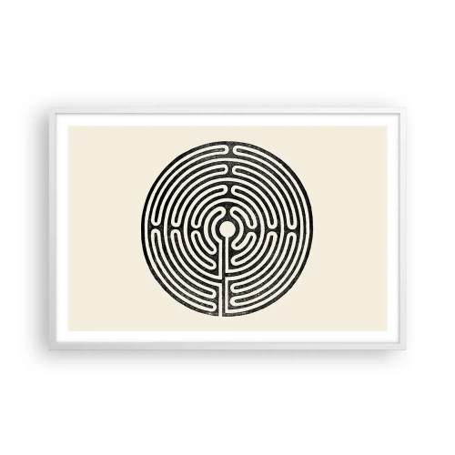 Poster in cornice bianca - Ordine misterioso - 91x61 cm