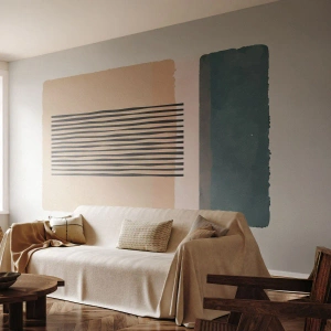 Fotomurali Premium Canvas - Tutto a posto - Astrazione, Grafica, Minimalismo - 500x350 cm