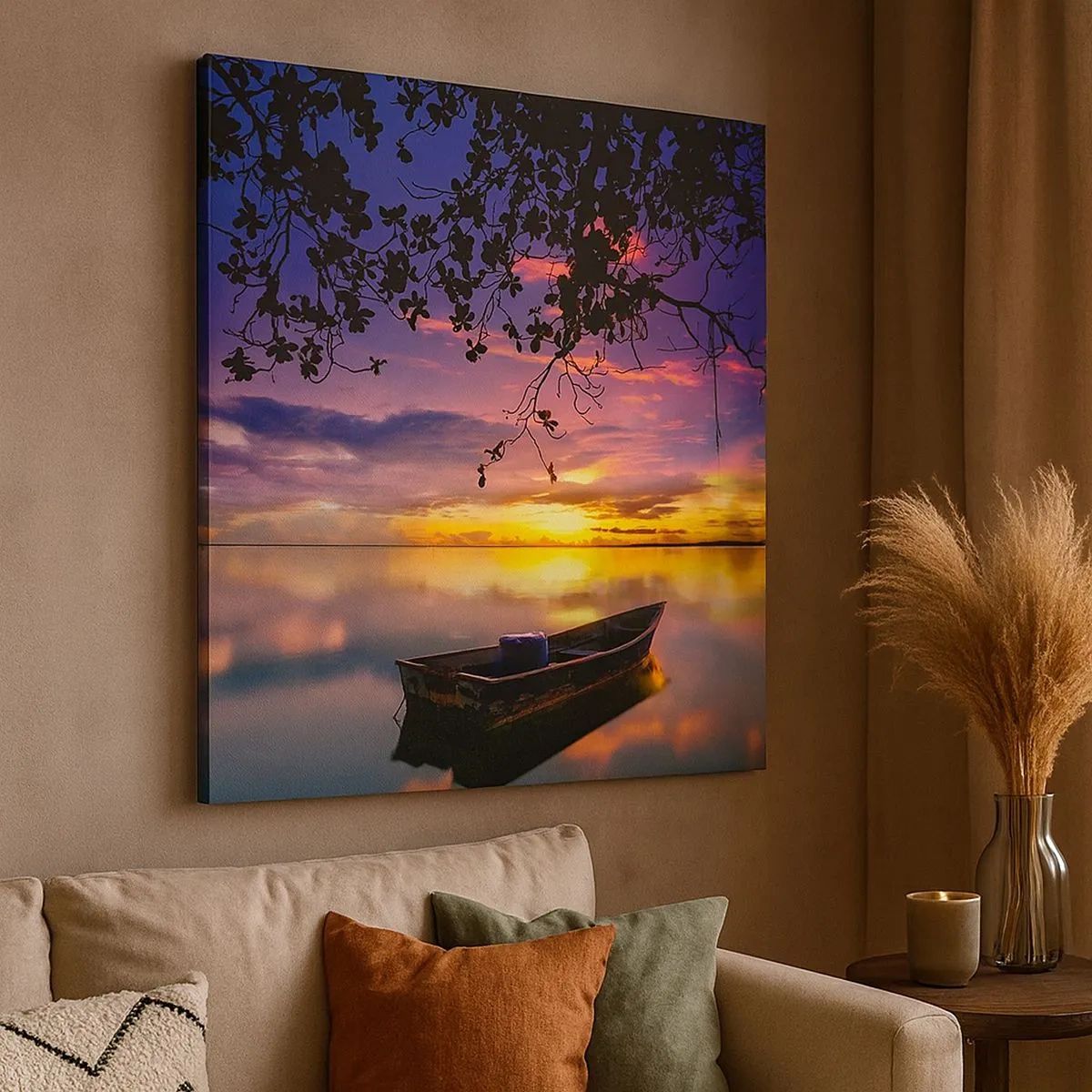 Quadro su tela - Stampe su Tela - Ti sembra di essere sospeso nel cielo... - 30x30 cm