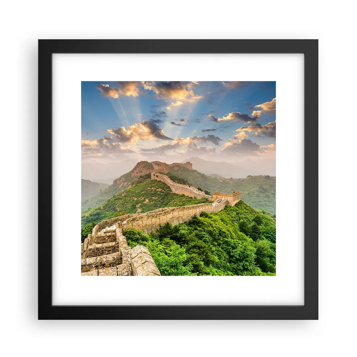 Poster in cornice nera - La grandezza che non passa mai - 30x30 cm