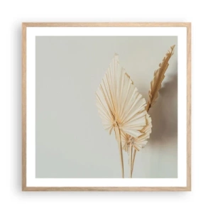 Poster in cornice rovere chiaro - Quando serve il sollievo - 60x60 cm