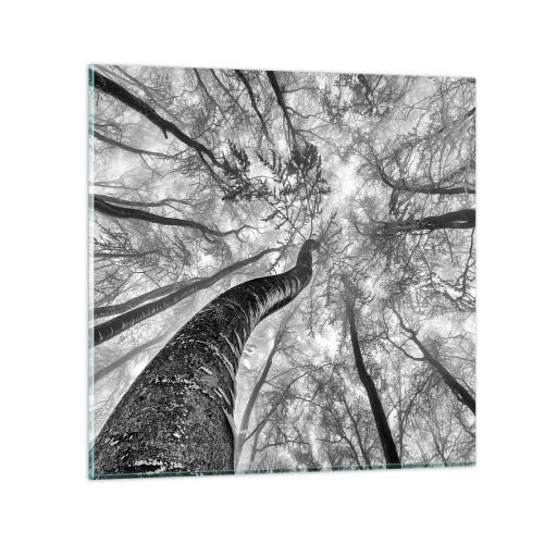 Quadro su vetro - La corsa verso la luce - 30x30 cm
