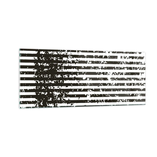 Quadro su vetro - Ritmo e rumore - 100x40 cm