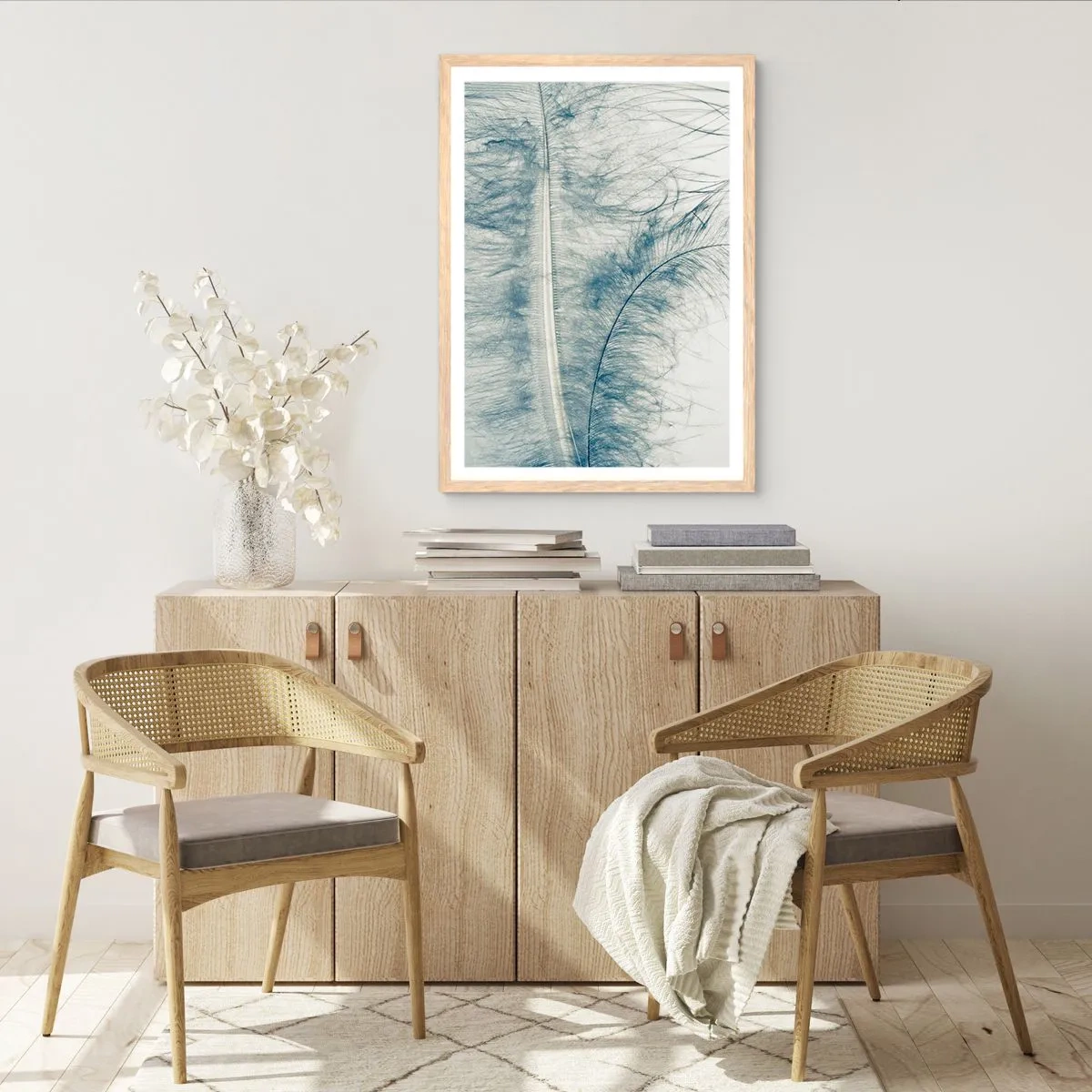 Poster in cornice rovere chiaro - Il sussurro della natura - 61x91 cm