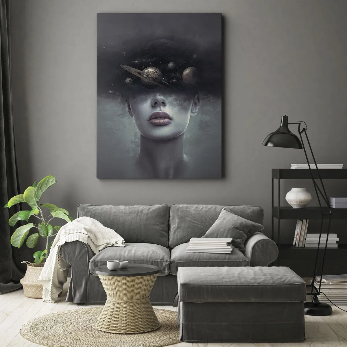 Quadro su tela - Stampe su Tela - E i pianeti folleggiano... - 45x80 cm