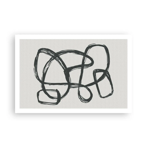 Poster - Astrazione aggrovigliata - 91x61 cm