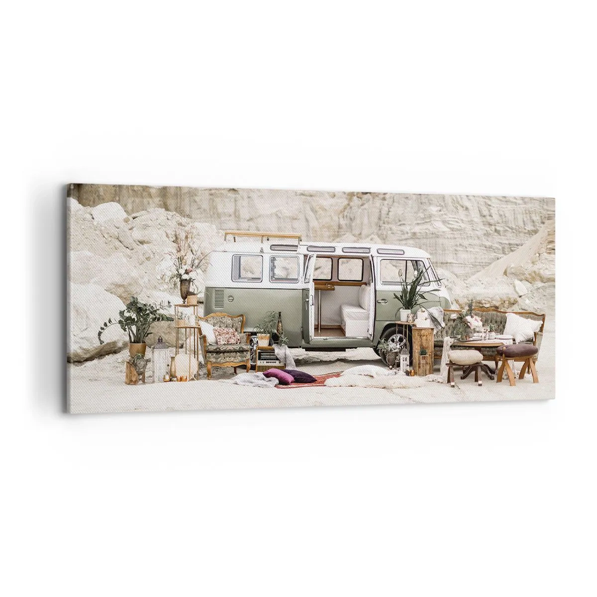 Quadro su tela - Stampe su Tela - è tempo di viaggiare - 100x40 cm