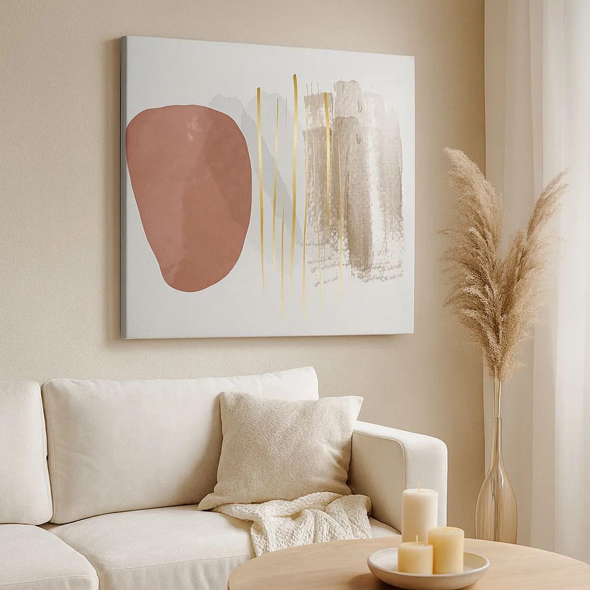 Quadro su tela - Stampe su Tela - Colonnato astratto - 30x30 cm