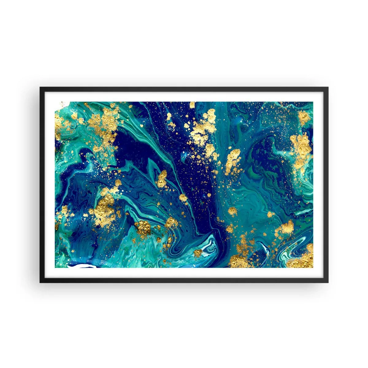 Poster in cornice nera - Petali di sole - 91x61 cm