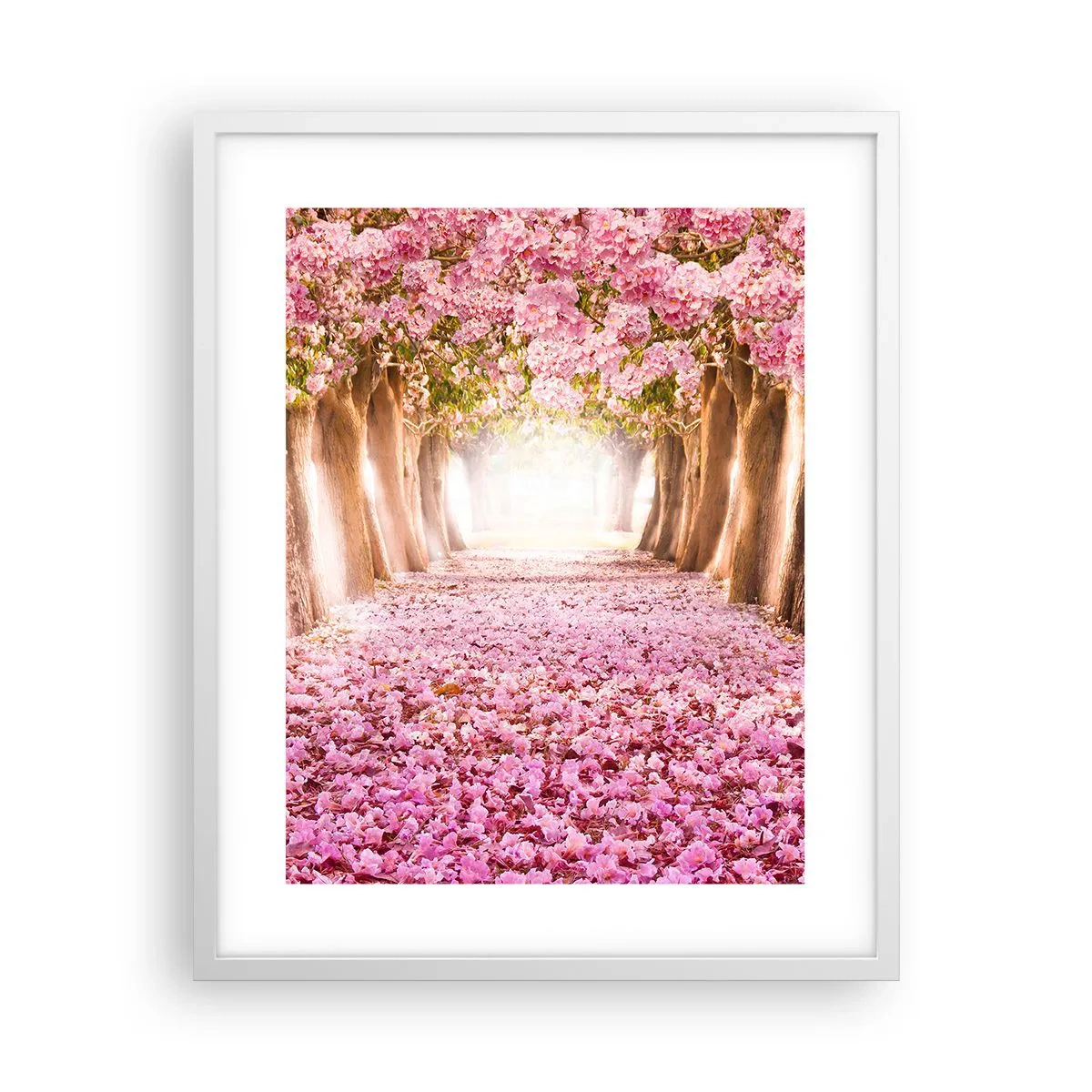 Poster in cornice bianca - La strada verso il paradiso - 40x50 cm