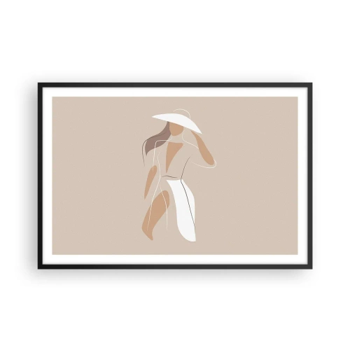 Poster in cornice nera - La moda è un gioco - 91x61 cm