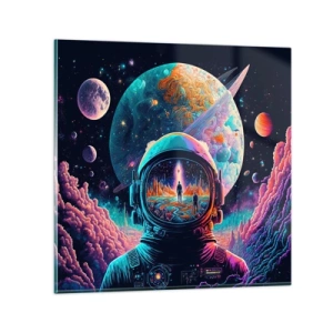 Quadro su vetro - I filosofi non l'avevano pensato - 70x70 cm