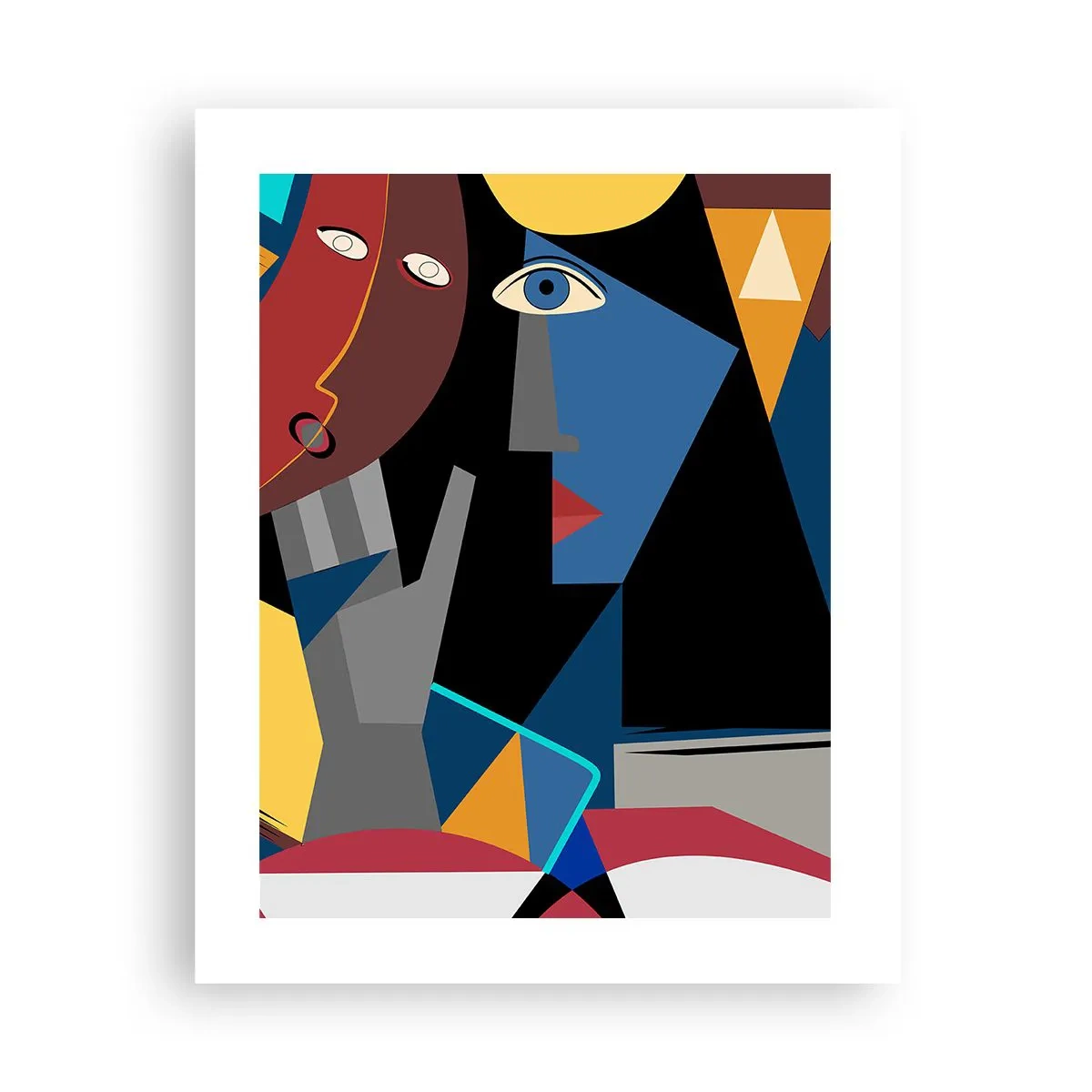 Poster - Dialogo di cubisti - 40x50 cm