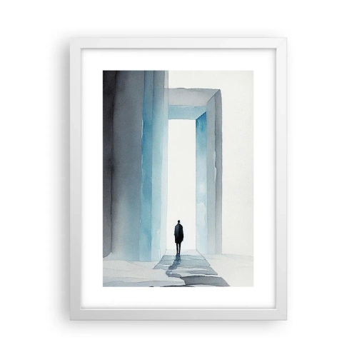 Poster in cornice bianca - Vivi senza limiti - 30x40 cm