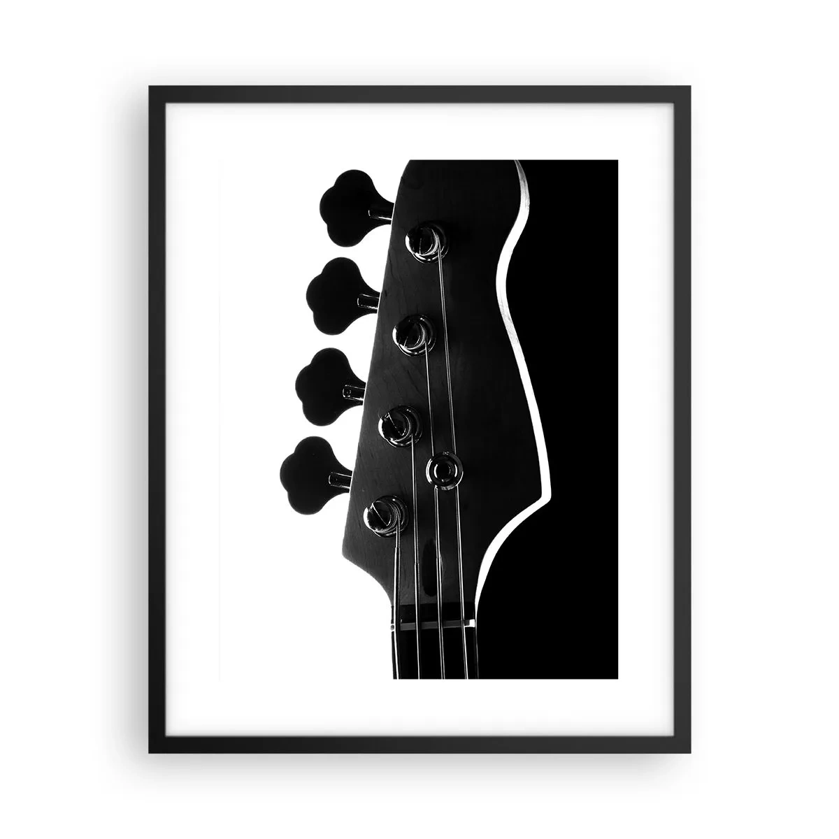 Poster in cornice nera - Silenzio rock - 40x50 cm