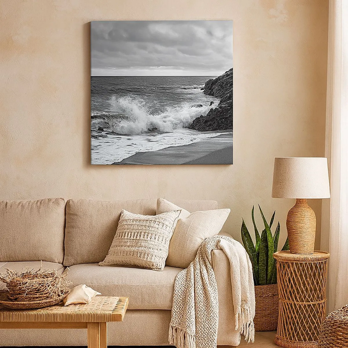 Quadro su tela - Stampe su Tela - Nei getti di luce - 30x30 cm