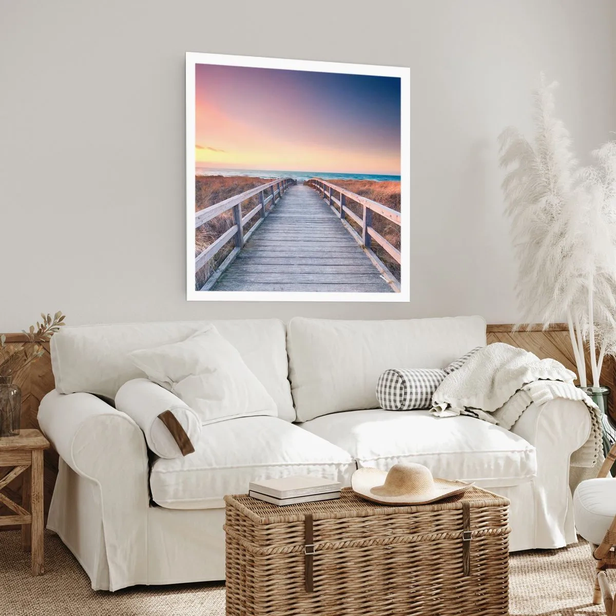 Poster - Aurora serale baltica - 50x50 cm