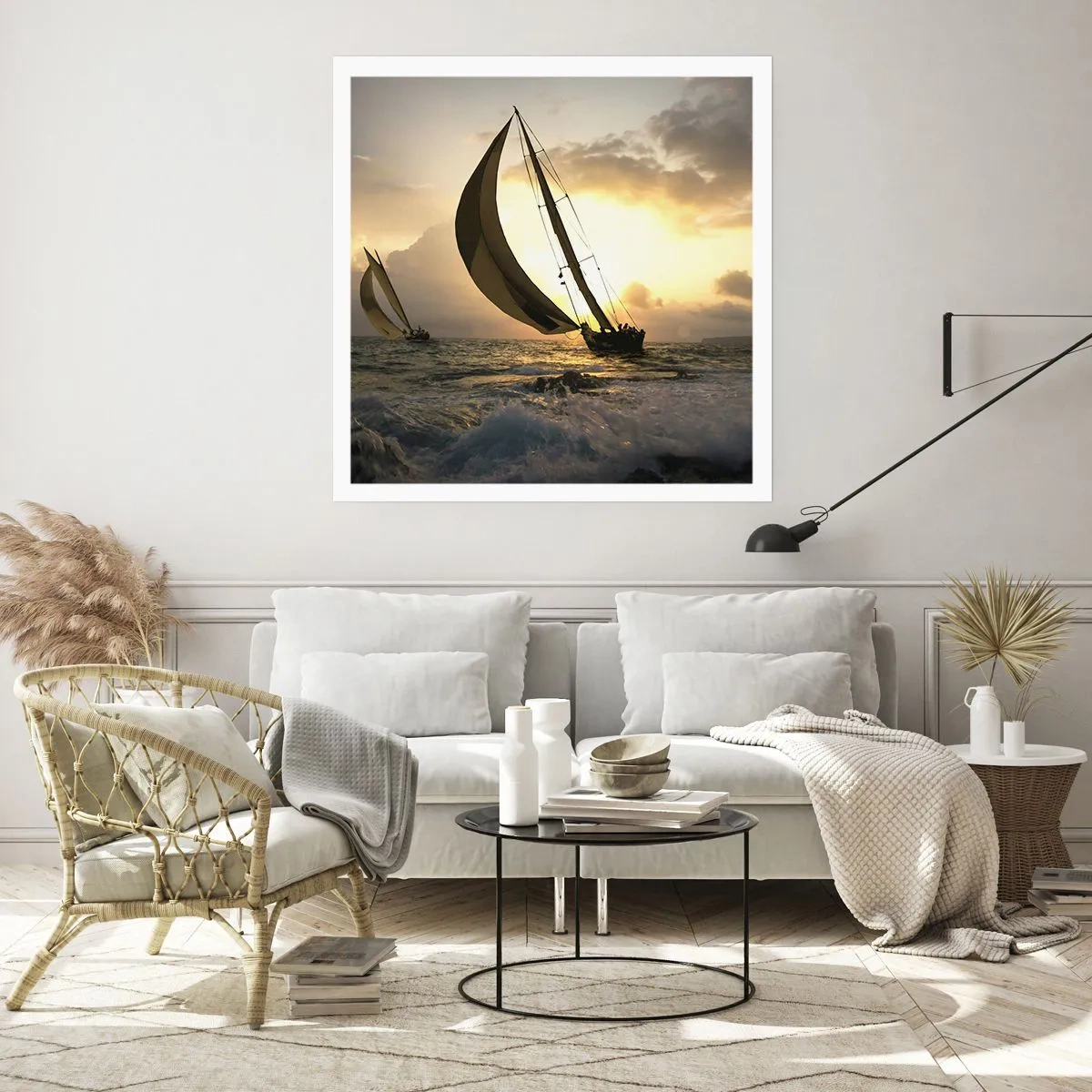 Poster - Con il vento e controvento - 60x60 cm