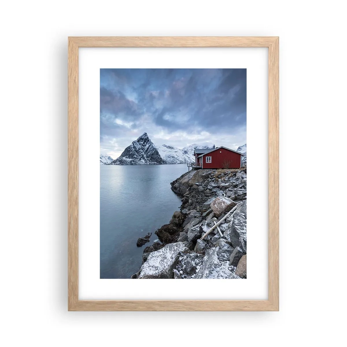 Poster in cornice rovere chiaro - Rifugio scandinavo - 30x40 cm
