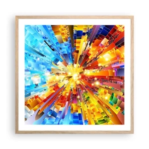 Poster in cornice rovere chiaro - In medias res - 60x60 cm