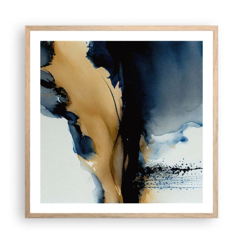 Poster in cornice rovere chiaro - Dietro la cortina - 60x60 cm