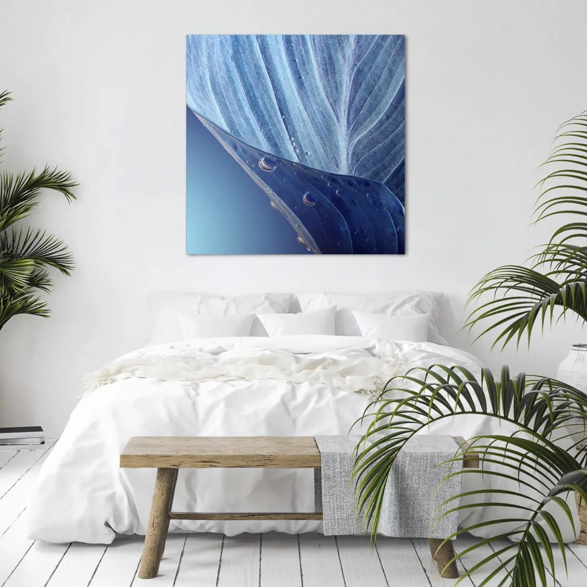 Quadro su tela - Stampe su Tela - Gocce di blu nascoste - 50x50 cm