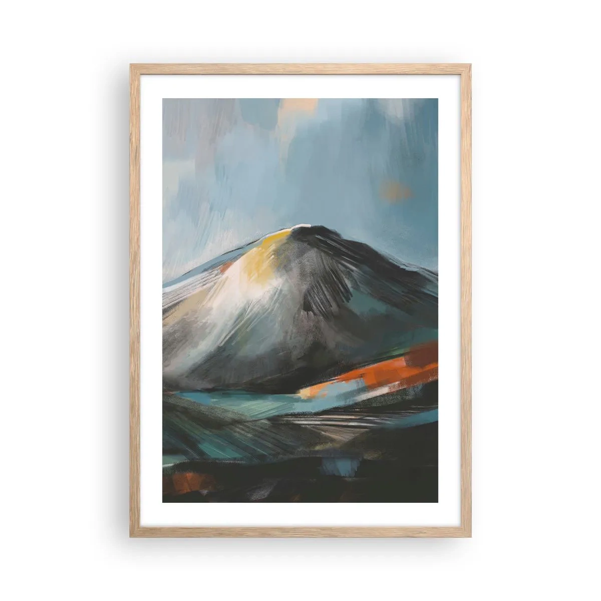 Poster in cornice rovere chiaro - Aspri e belli - 50x70 cm