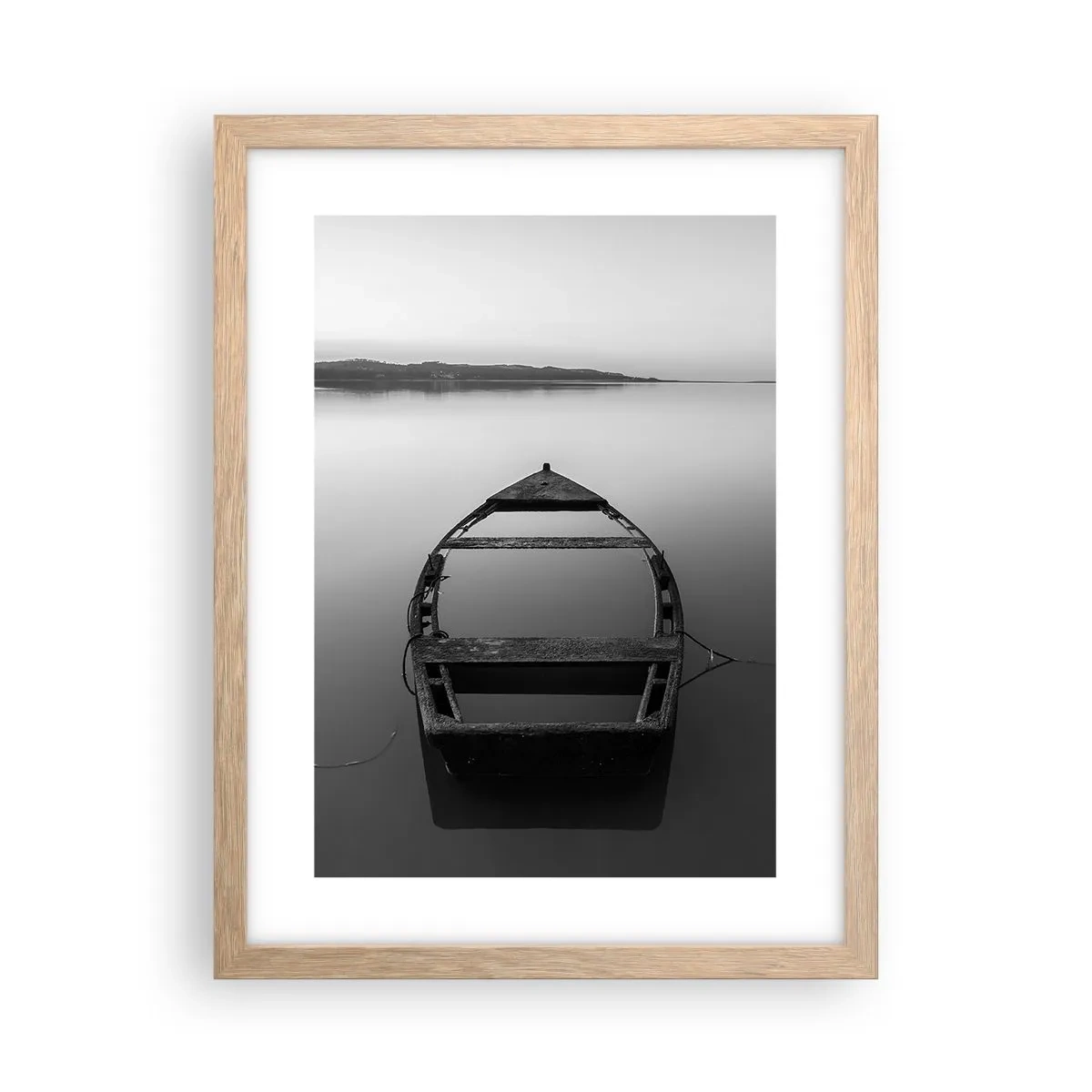 Poster in cornice rovere chiaro - Nostalgia e malinconia - 30x40 cm