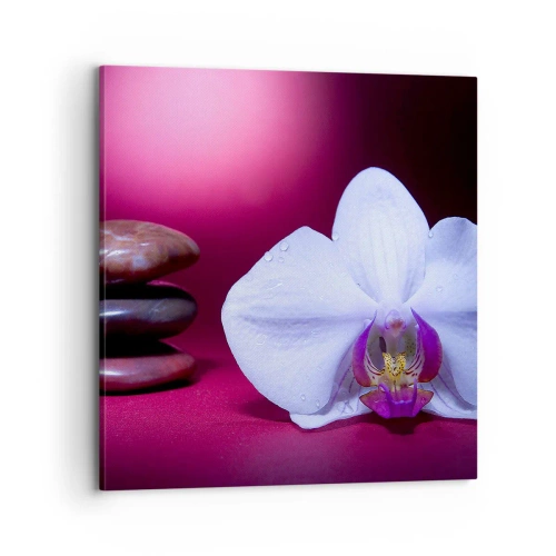 Quadro su tela - Stampe su Tela - Studio di freschezza in viola - 70x70 cm