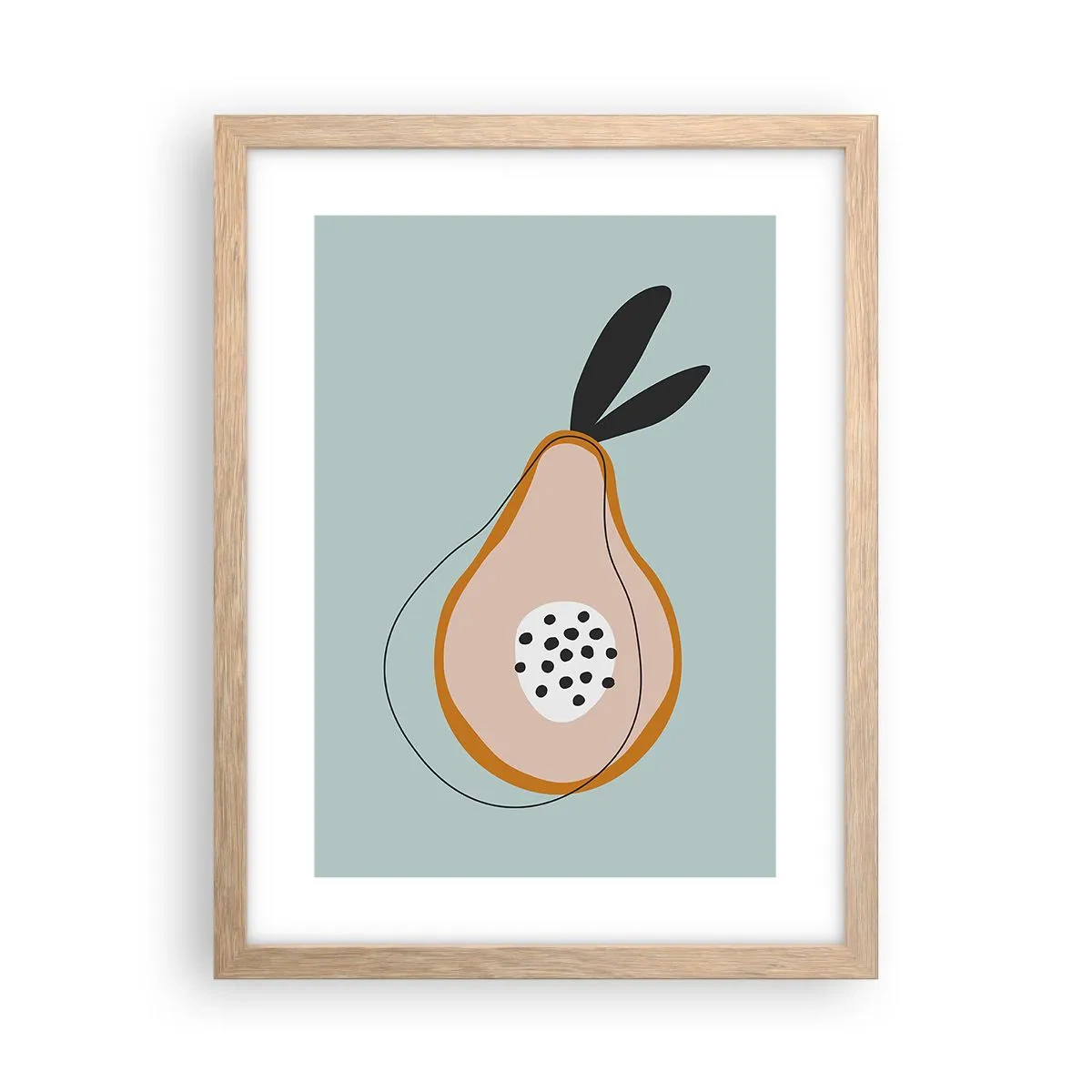 Poster in cornice rovere chiaro - Penetrare la natura delle cose - 30x40 cm