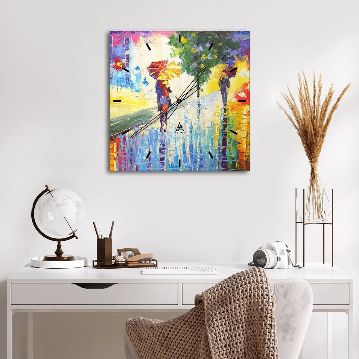 Orologio da parete - Orologio in Vetro - E tutto è chiaro - 40x40 cm