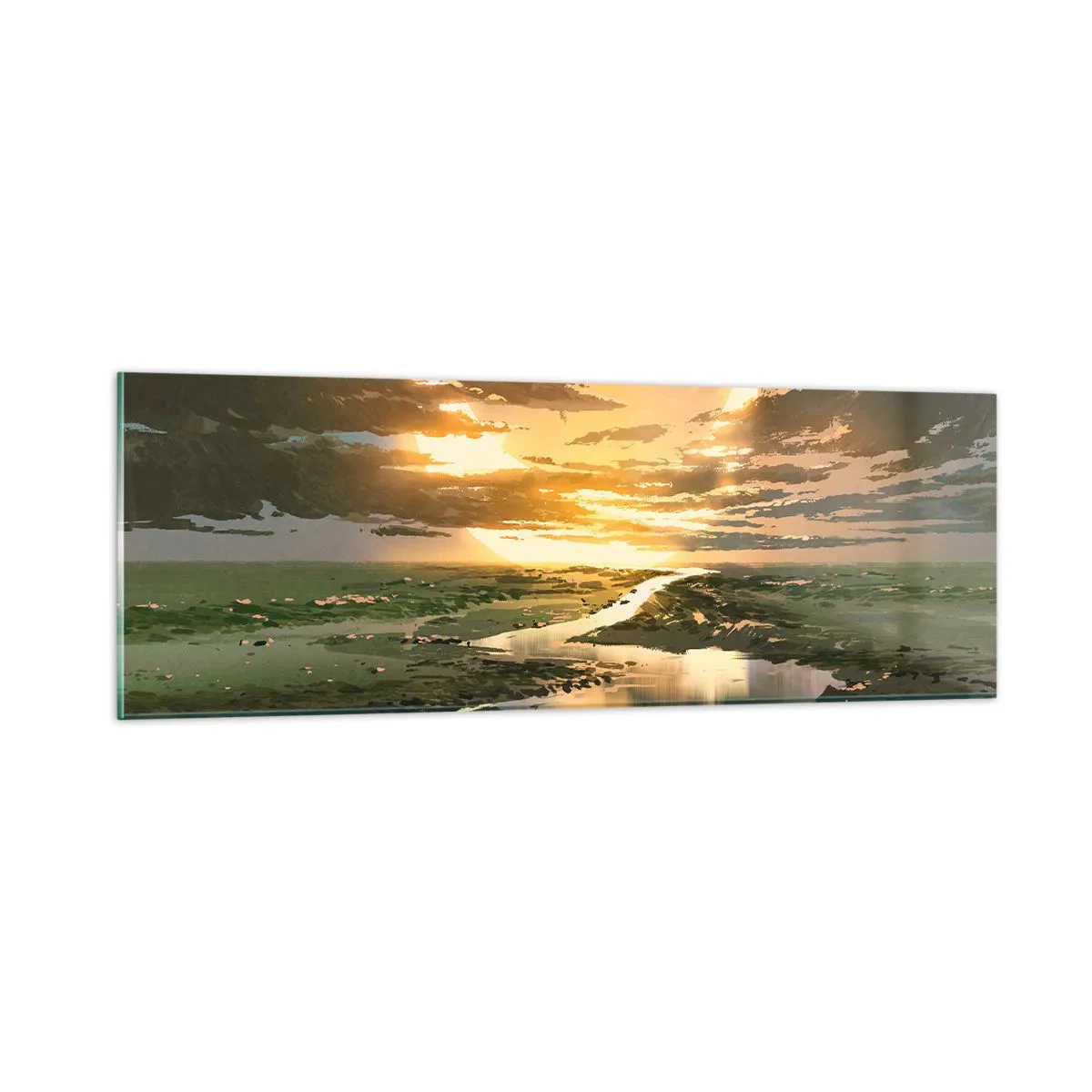 Quadro su vetro - Da qualche parte in una galassia lontana - 90x30 cm