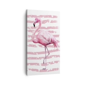 Quadro su tela - Stampe su Tela - Con dignità, sebbene in rosa - 45x80 cm