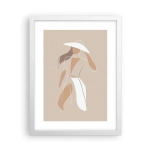 Poster in cornice bianca - La moda è un gioco - 30x40 cm