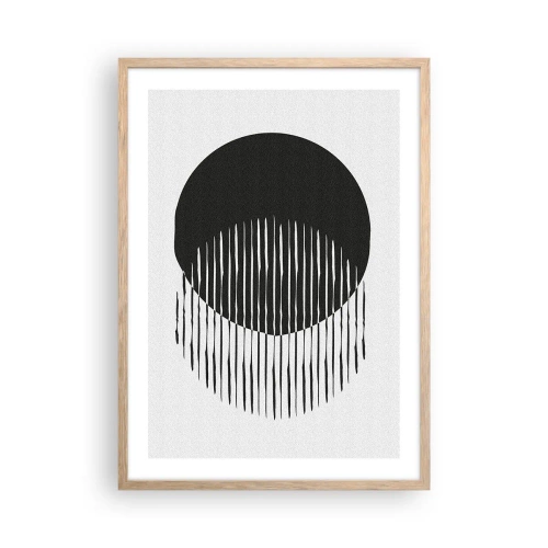 Poster in cornice rovere chiaro - Il suo alter ego - 50x70 cm