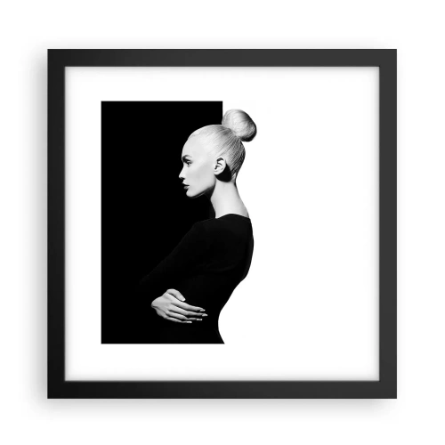 Poster in cornice nera - Semplicemente donna - 30x30 cm