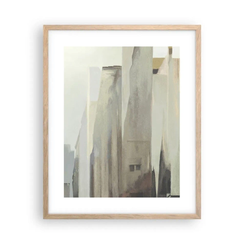 Poster in cornice rovere chiaro - Sogno sulla città - 40x50 cm