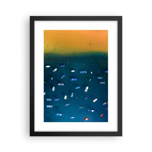 Poster in cornice nera - Il gioco delle vacanze - 30x40 cm