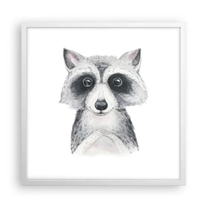 Poster in cornice bianca - Un attimo di commozione - 50x50 cm