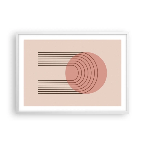 Poster in cornice bianca - Attrazione irresistibile - 70x50 cm