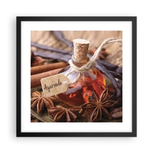 Poster in cornice nera - Verso l'unità del corpo e dell'anima - 40x40 cm